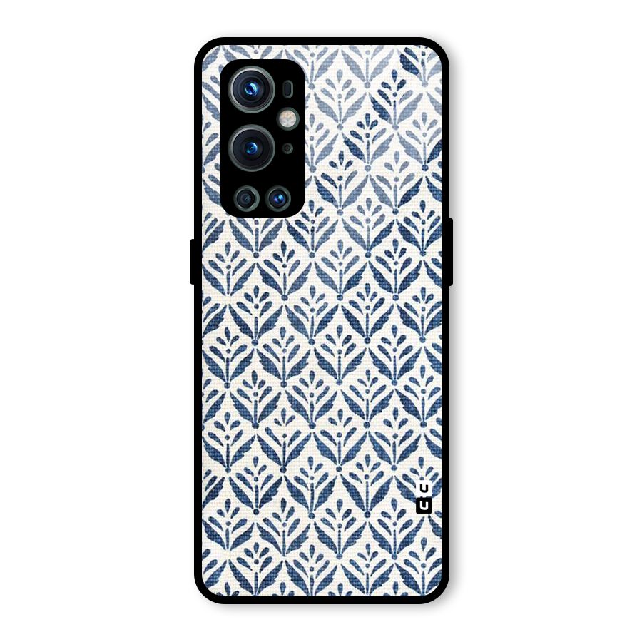 Blue Leaf Glass Back Case for OnePlus 9 Pro