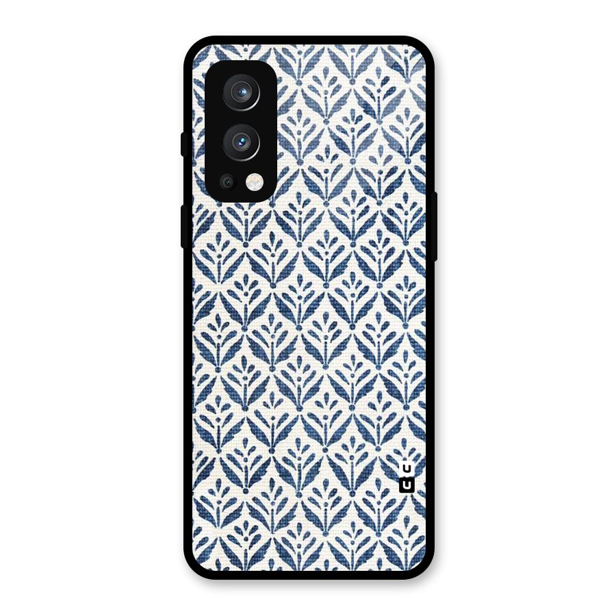 Blue Leaf Glass Back Case for OnePlus Nord 2 5G