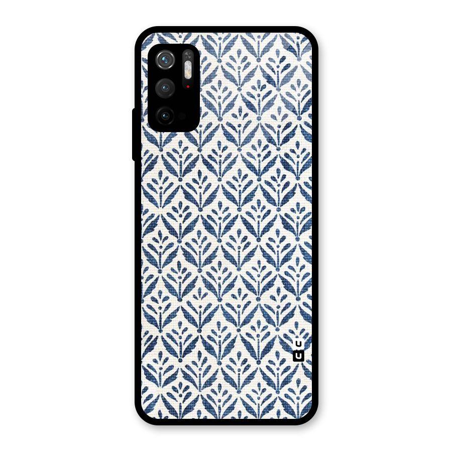 Blue Leaf Glass Back Case for Poco M3 Pro 5G