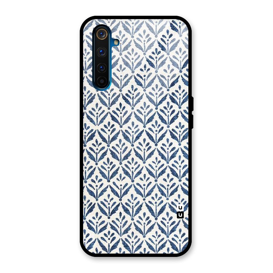 Blue Leaf Glass Back Case for Realme 6 Pro