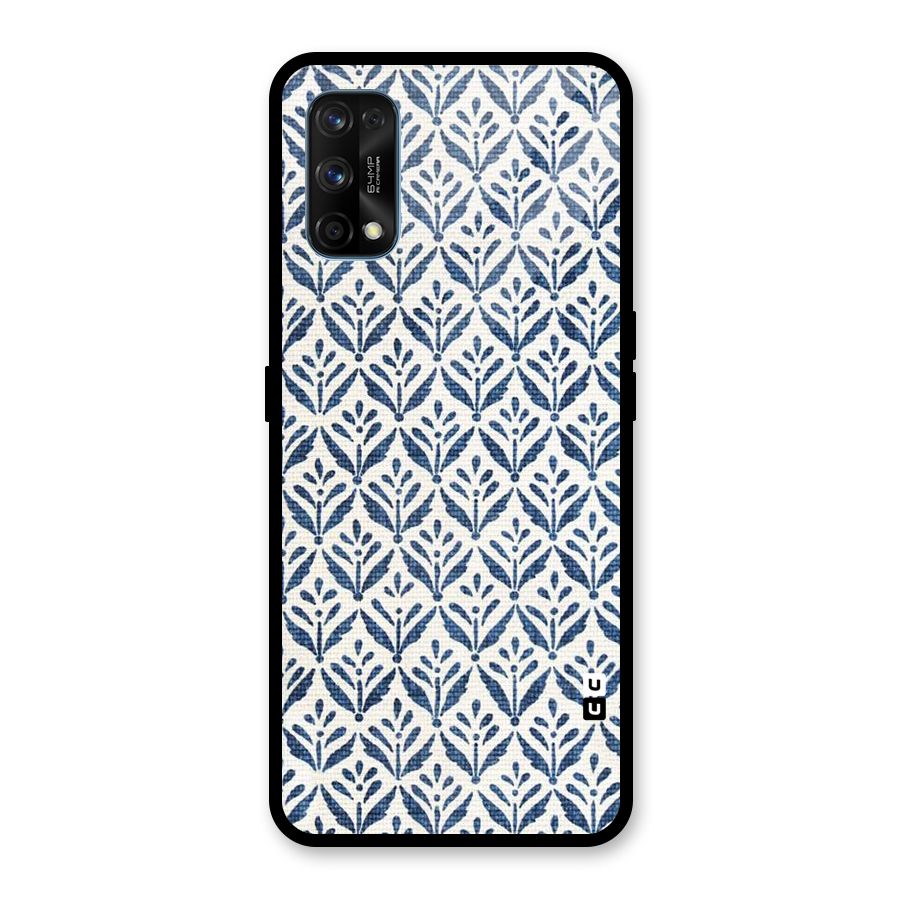 Blue Leaf Glass Back Case for Realme 7 Pro