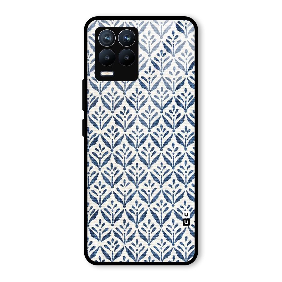 Blue Leaf Glass Back Case for Realme 8