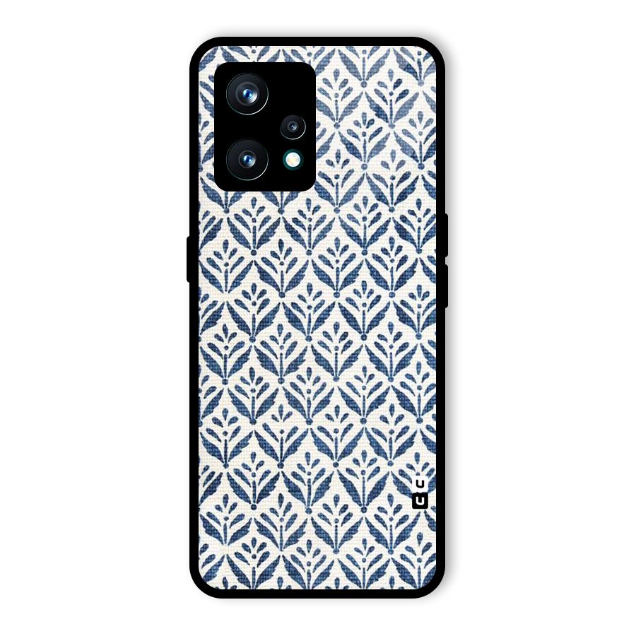 Blue Leaf Glass Back Case for Realme 9 Pro Plus 5G