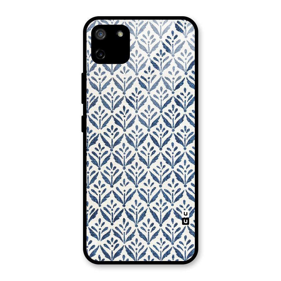 Blue Leaf Glass Back Case for Realme C11