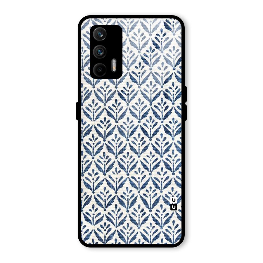Blue Leaf Glass Back Case for Realme GT 5G