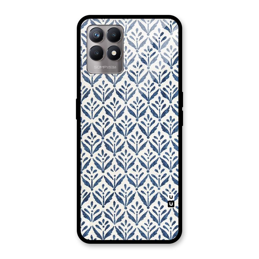 Blue Leaf Glass Back Case for Realme Narzo 50