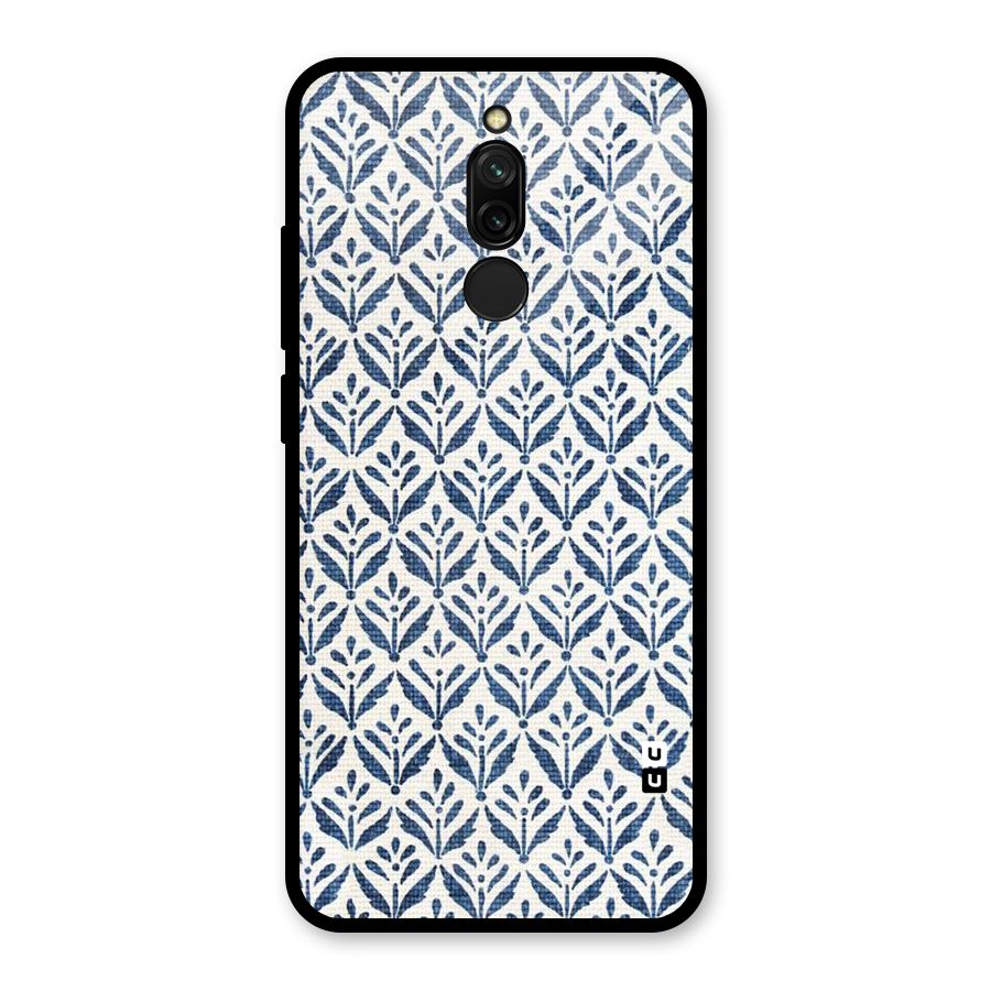 Blue Leaf Glass Back Case for Redmi 8