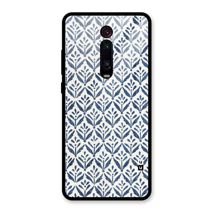 Blue Leaf Glass Back Case for Redmi K20 Pro