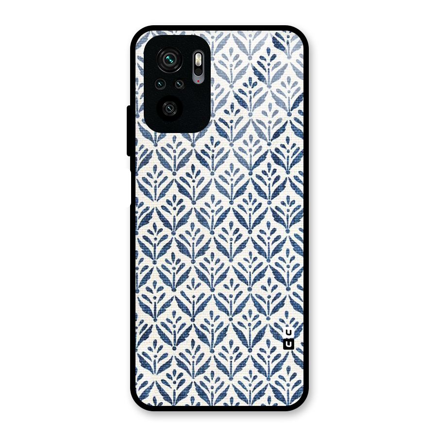Blue Leaf Glass Back Case for Redmi Note 10S