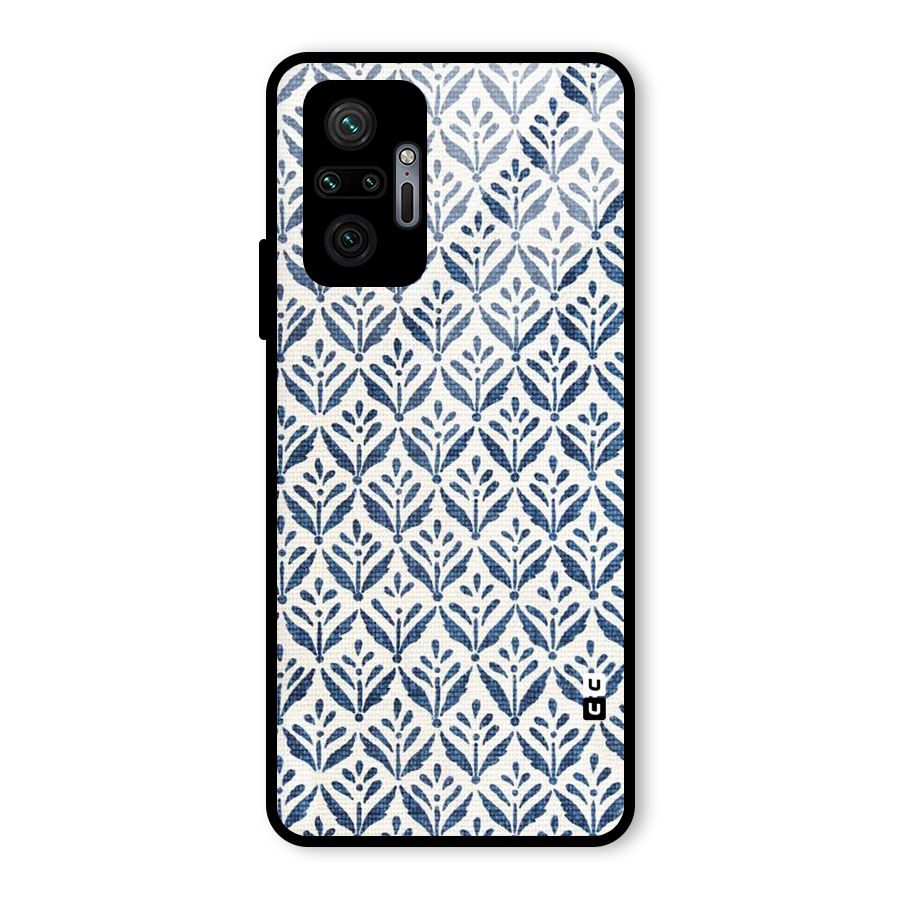 Blue Leaf Glass Back Case for Redmi Note 10 Pro Max