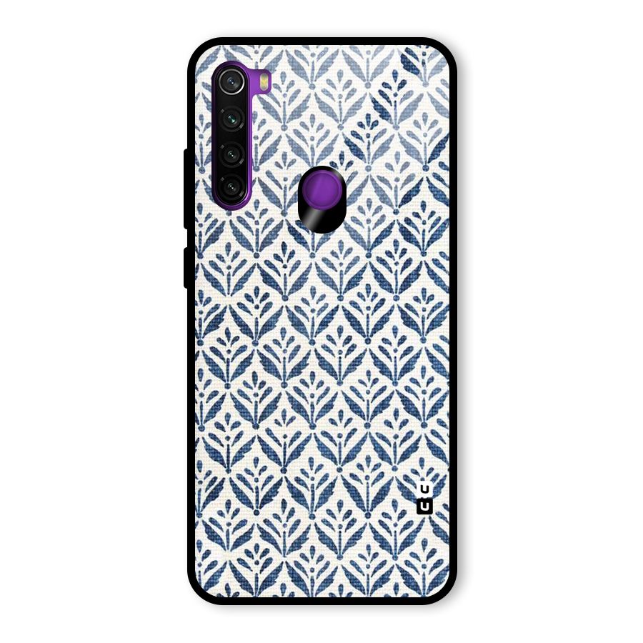 Blue Leaf Glass Back Case for Redmi Note 8