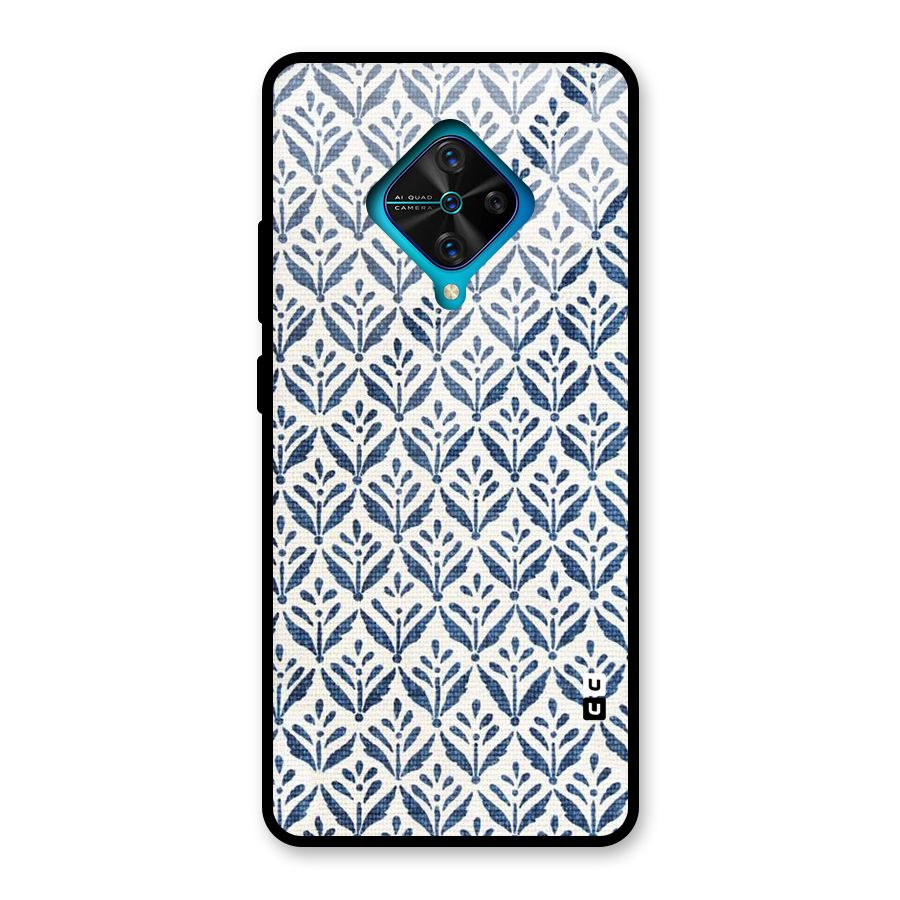 Blue Leaf Glass Back Case for Vivo S1 Pro