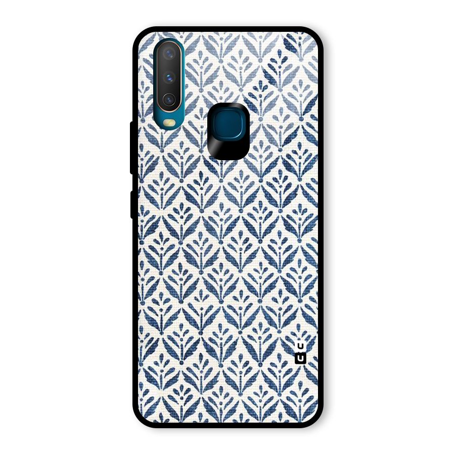 Blue Leaf Glass Back Case for Vivo U10