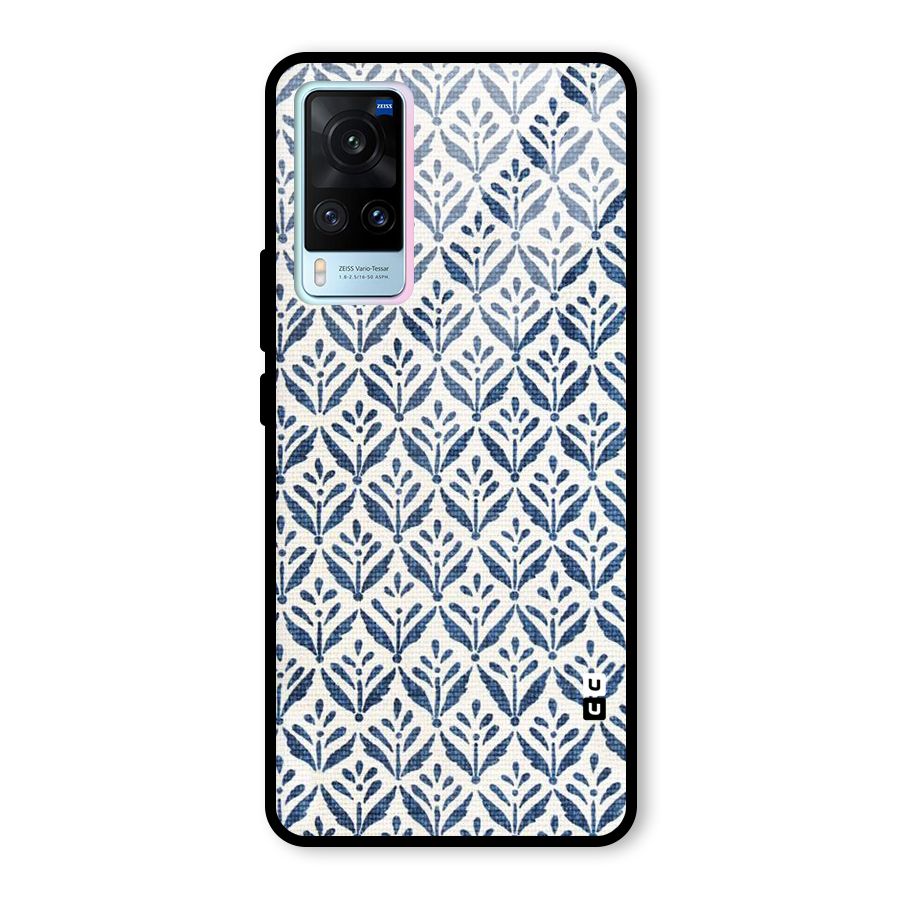 Blue Leaf Glass Back Case for Vivo X60