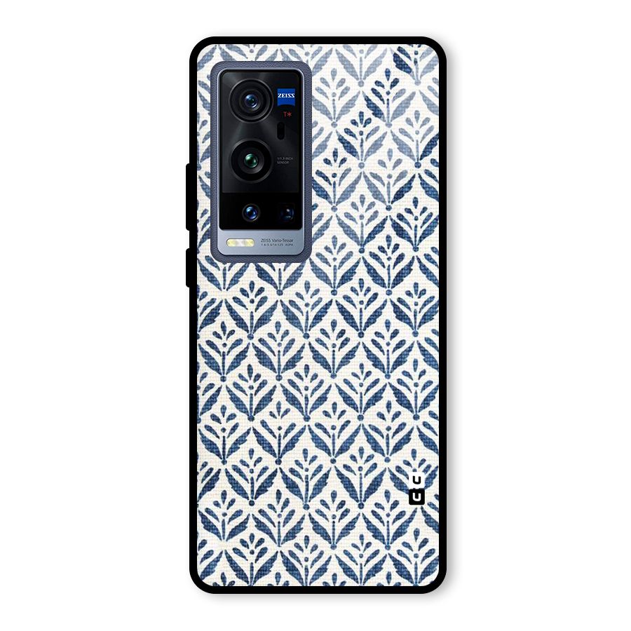Blue Leaf Glass Back Case for Vivo X60 Pro Plus