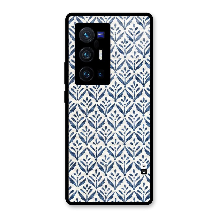 Blue Leaf Glass Back Case for Vivo X70 Pro Plus