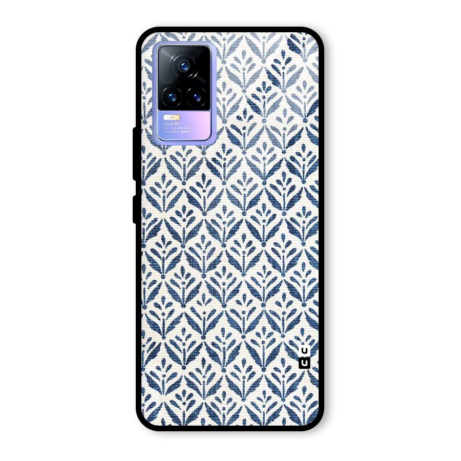 Blue Leaf Glass Back Case for Vivo Y73
