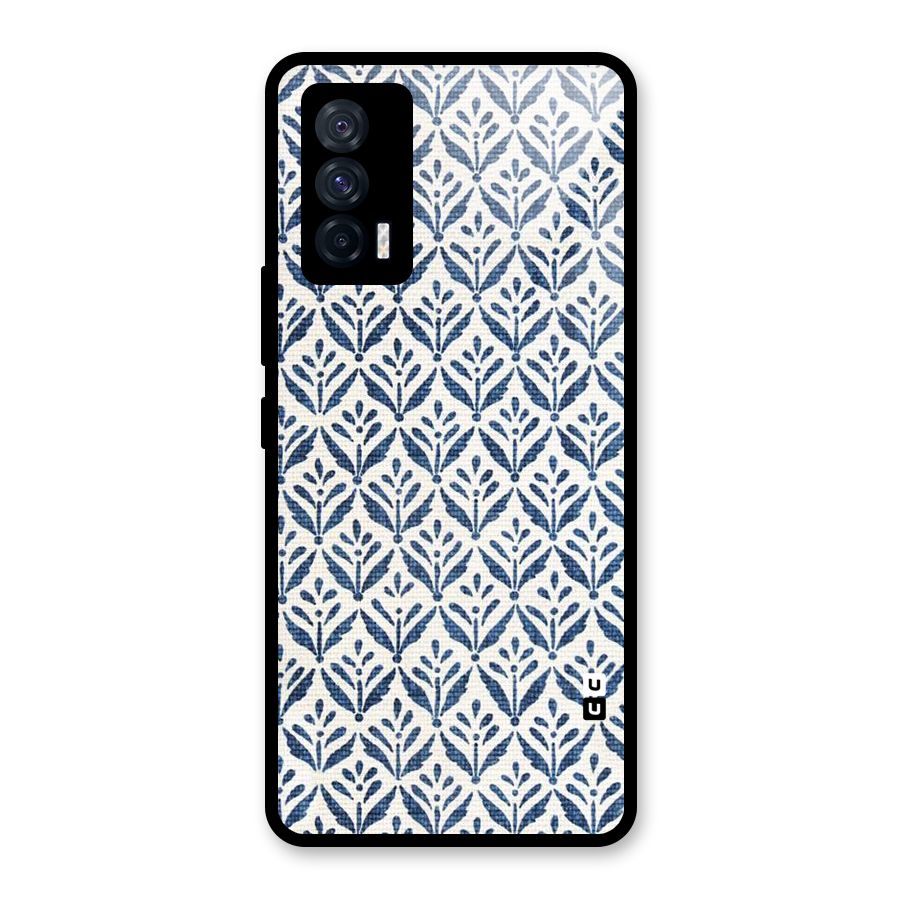 Blue Leaf Glass Back Case for Vivo iQOO 7 5G