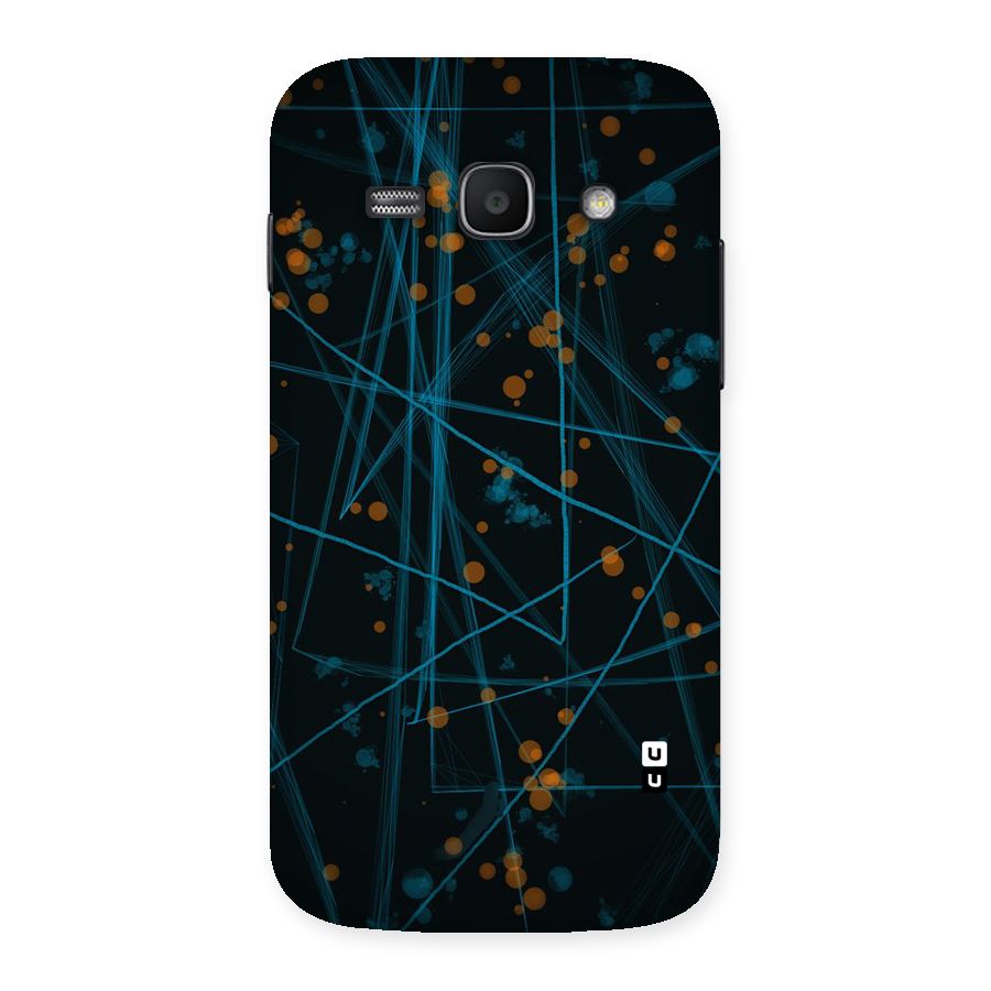 Blue Lines Gold Dots Back Case for Galaxy Ace 3