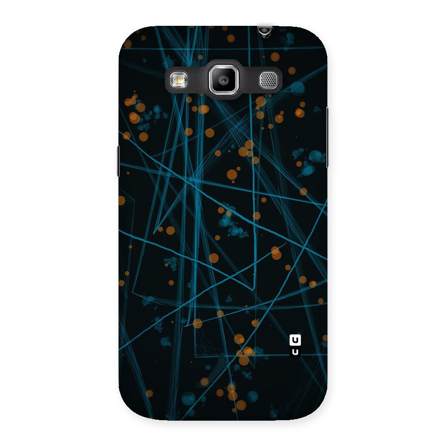 Blue Lines Gold Dots Back Case for Galaxy Grand Quattro