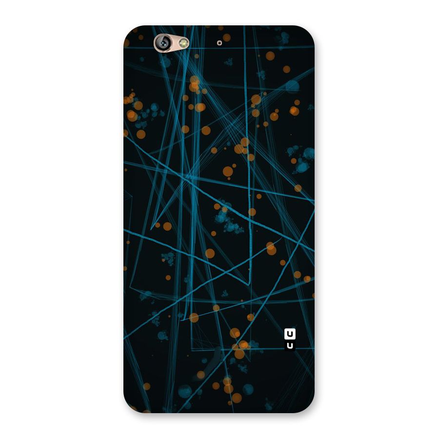 Blue Lines Gold Dots Back Case for Gionee S6