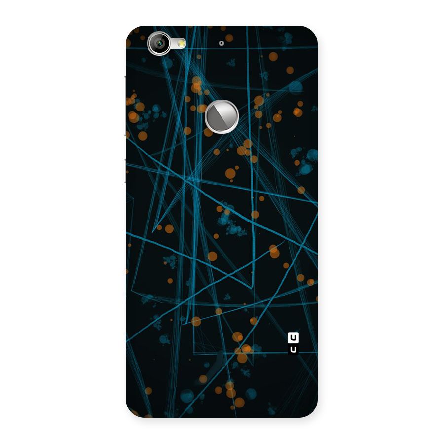 Blue Lines Gold Dots Back Case for LeTV Le 1s