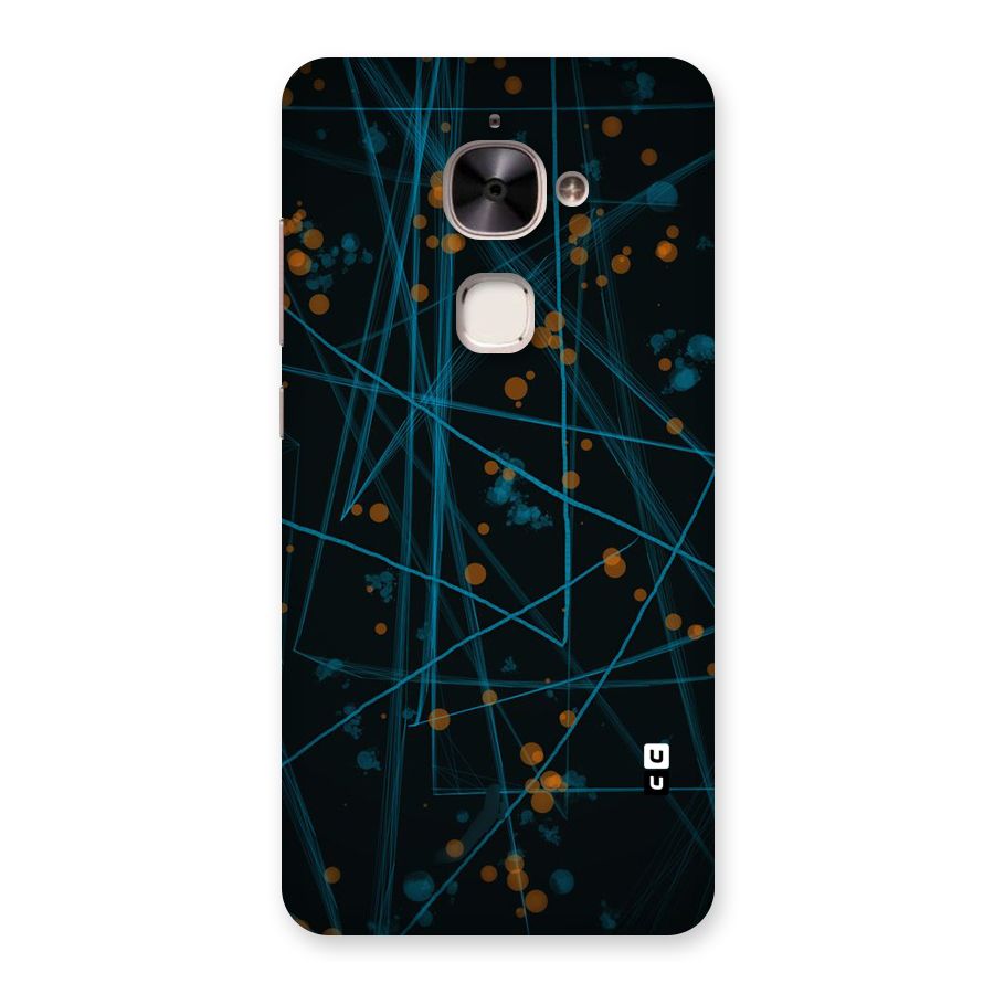 Blue Lines Gold Dots Back Case for Le 2