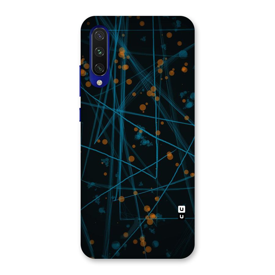 Blue Lines Gold Dots Back Case for Mi A3