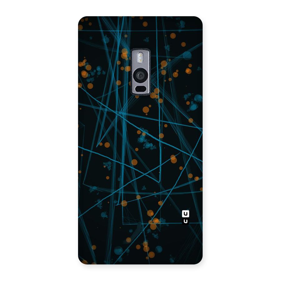 Blue Lines Gold Dots Back Case for OnePlus Two