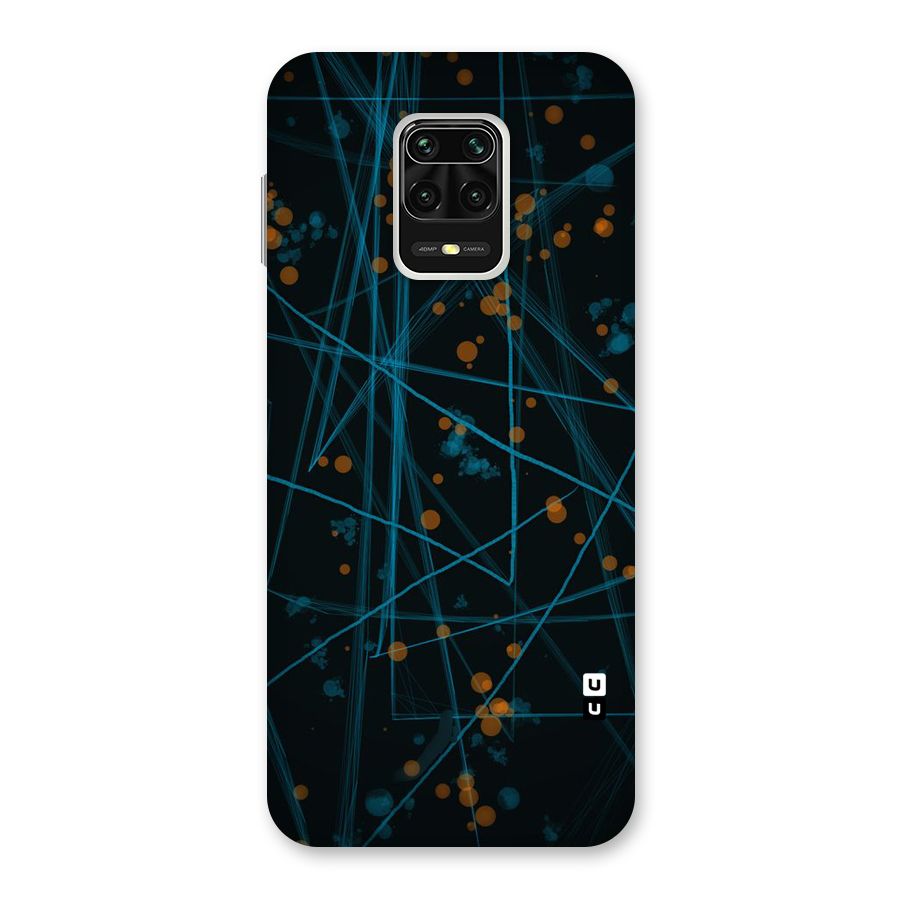 Blue Lines Gold Dots Back Case for Poco M2 Pro