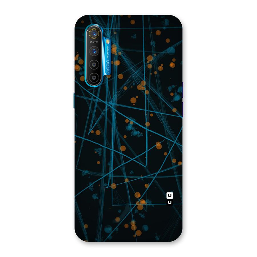 Blue Lines Gold Dots Back Case for Realme XT