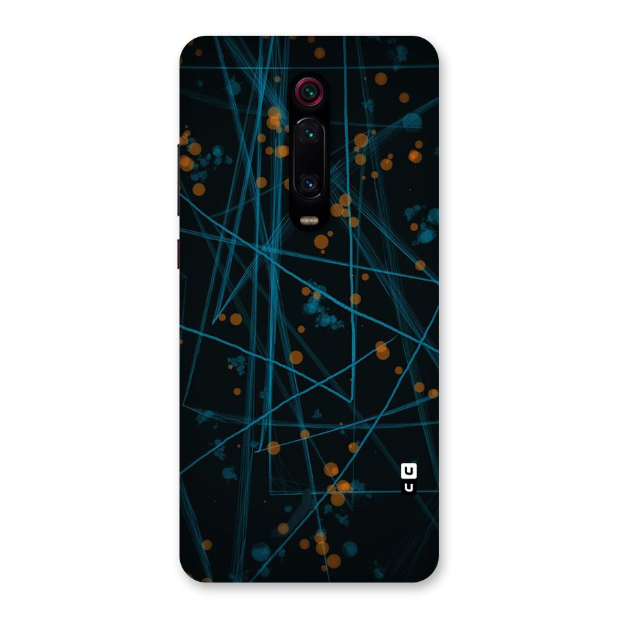 Blue Lines Gold Dots Back Case for Redmi K20