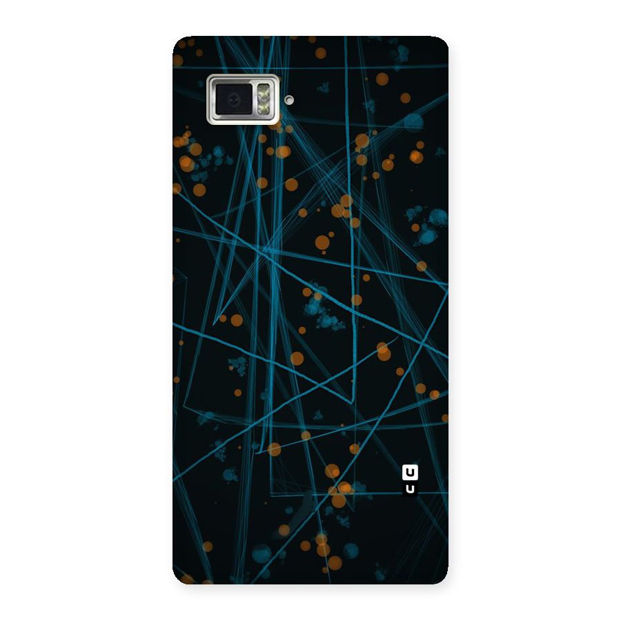 Blue Lines Gold Dots Back Case for Vibe Z2 Pro K920