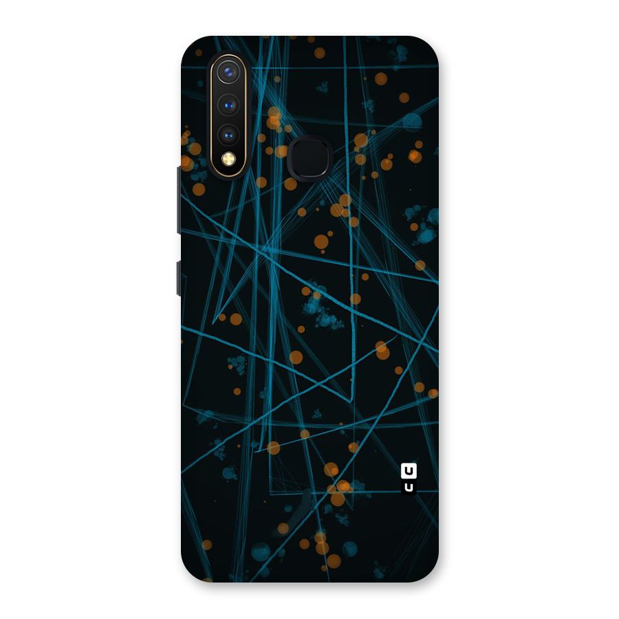 Blue Lines Gold Dots Back Case for Vivo U20