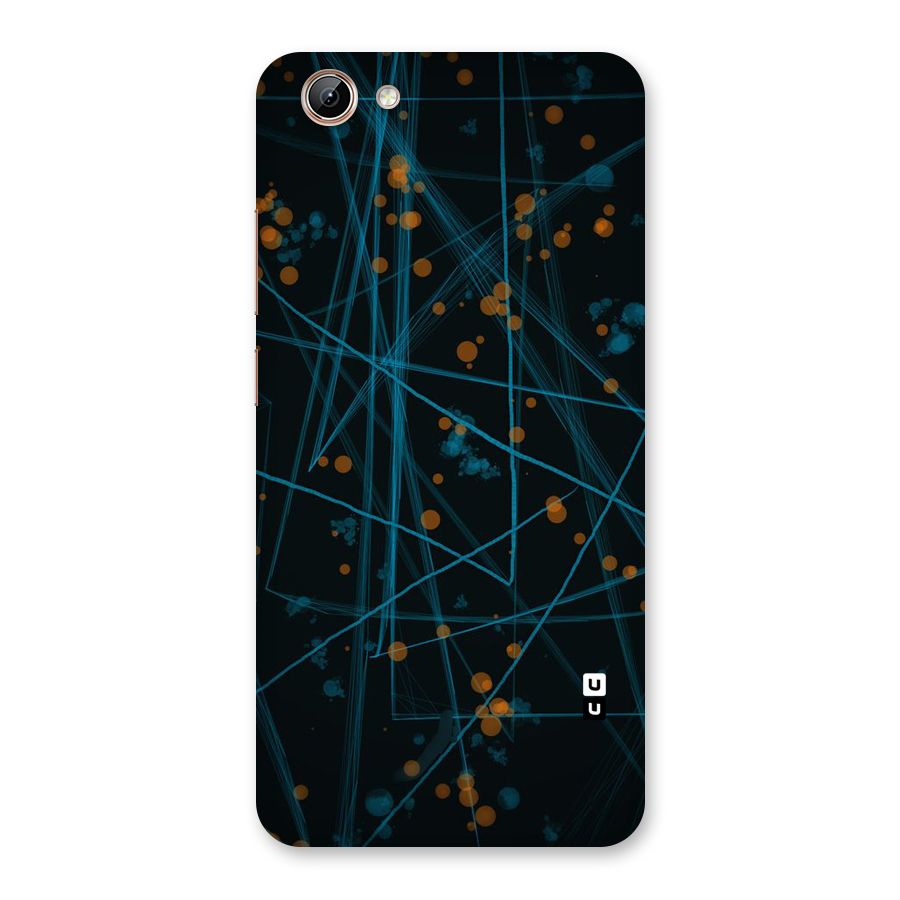 Blue Lines Gold Dots Back Case for Vivo Y71i