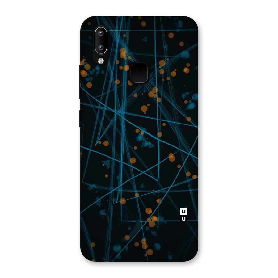 Blue Lines Gold Dots Back Case for Vivo Y93