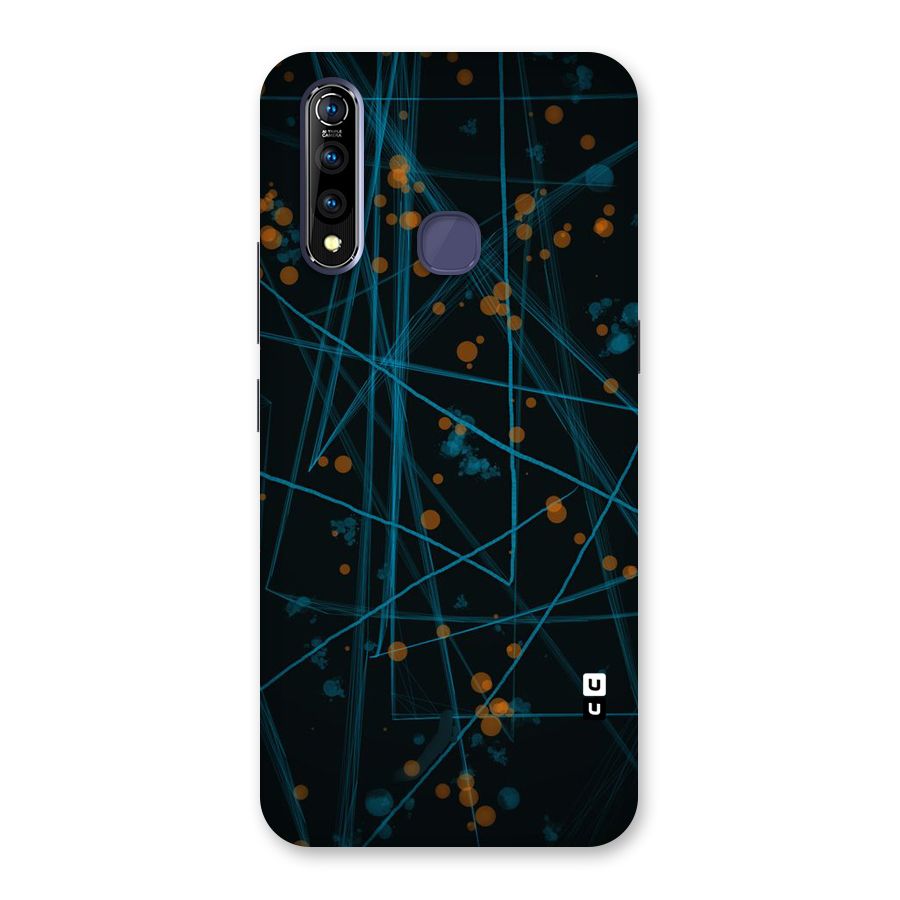Blue Lines Gold Dots Back Case for Vivo Z1 Pro