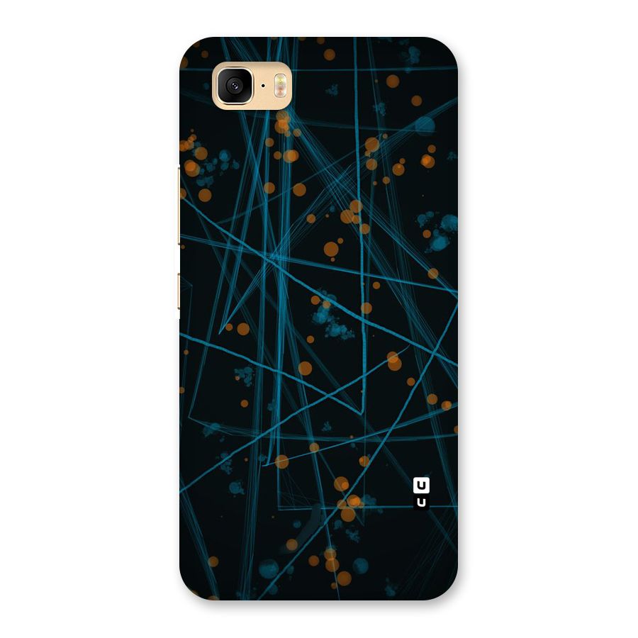 Blue Lines Gold Dots Back Case for Zenfone 3s Max