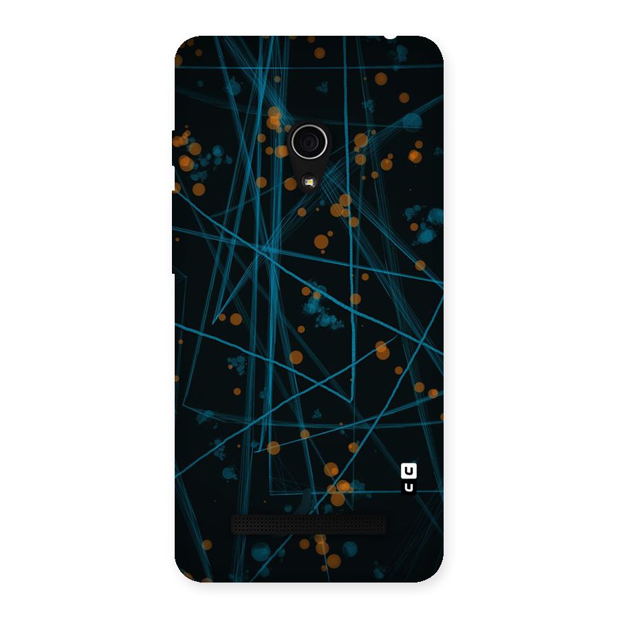 Blue Lines Gold Dots Back Case for Zenfone 5