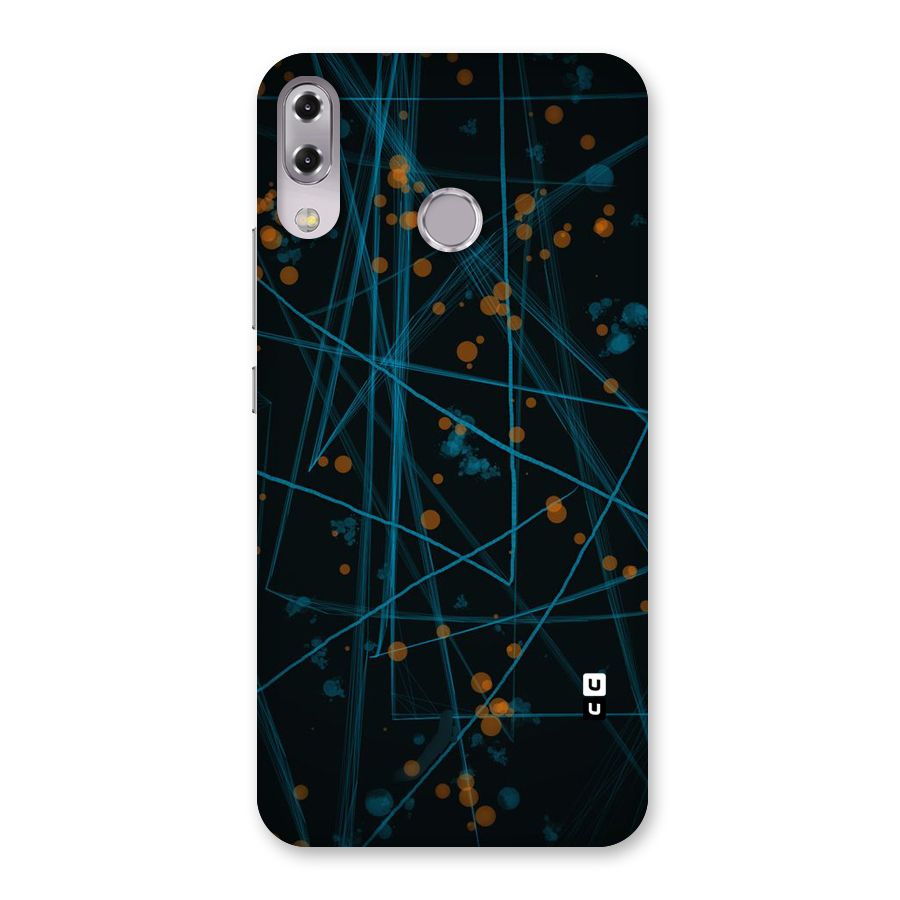 Blue Lines Gold Dots Back Case for Zenfone 5Z