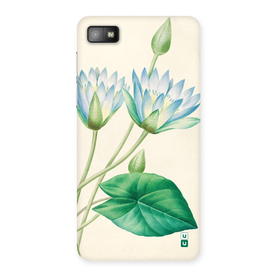 Blue Lotus Back Case for Blackberry Z10