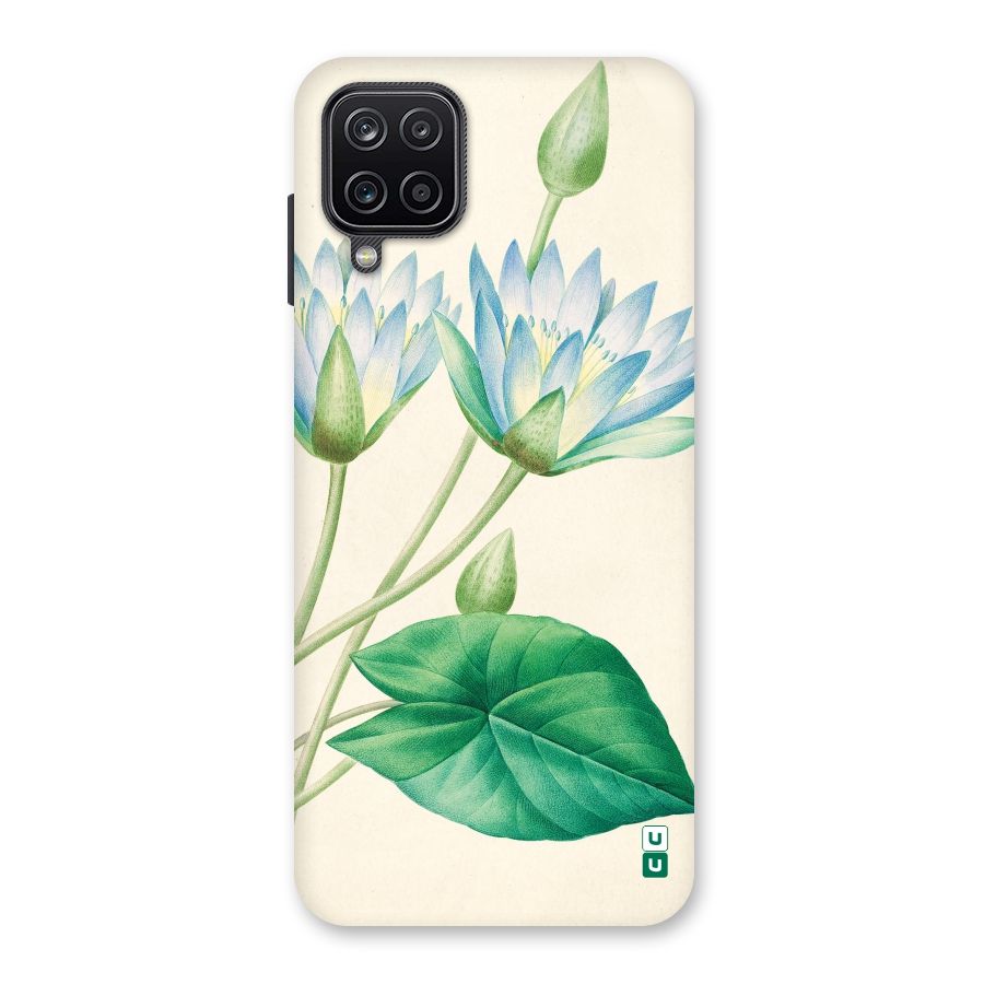 Blue Lotus Back Case for Galaxy A12
