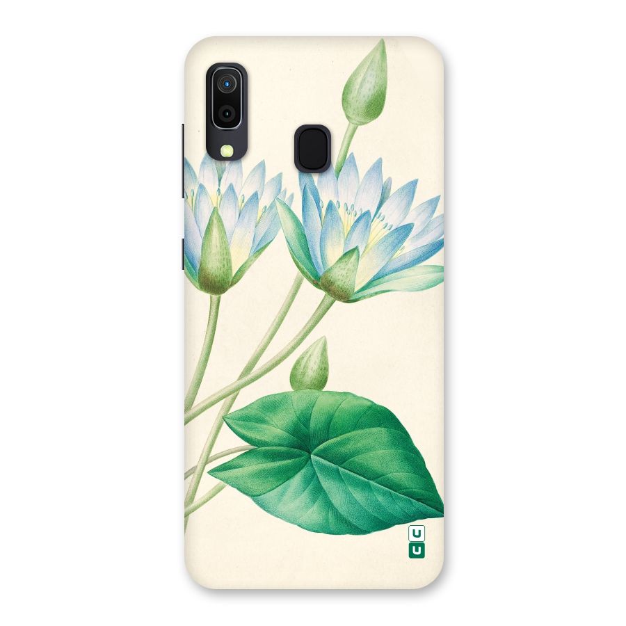 Blue Lotus Back Case for Galaxy A20