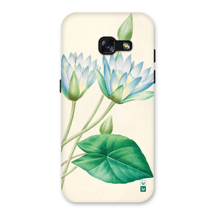 Blue Lotus Back Case for Galaxy A3 (2017)