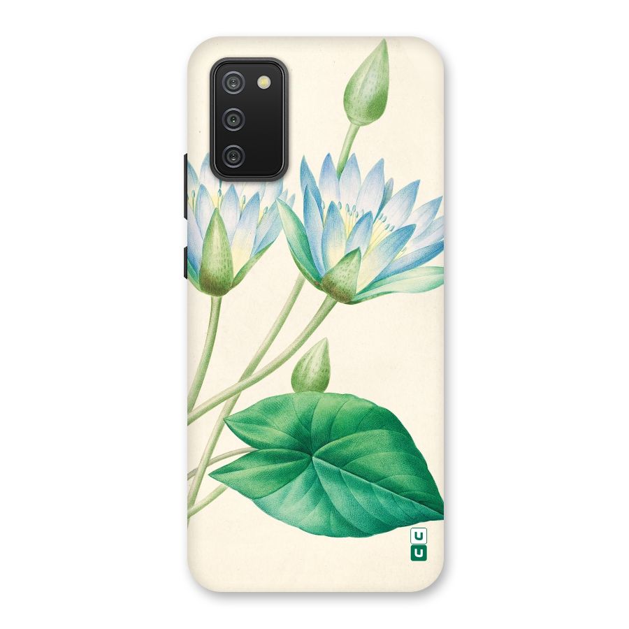 Blue Lotus Back Case for Galaxy M02s