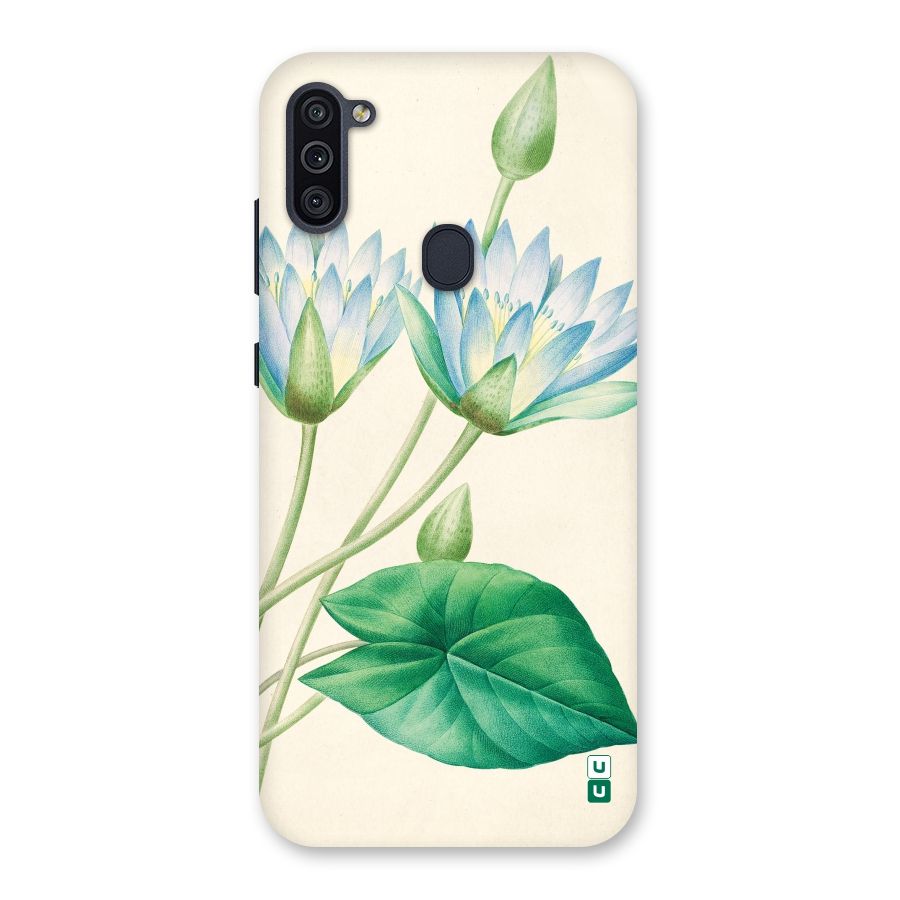 Blue Lotus Back Case for Galaxy M11
