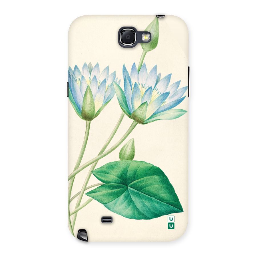 Blue Lotus Back Case for Galaxy Note 2