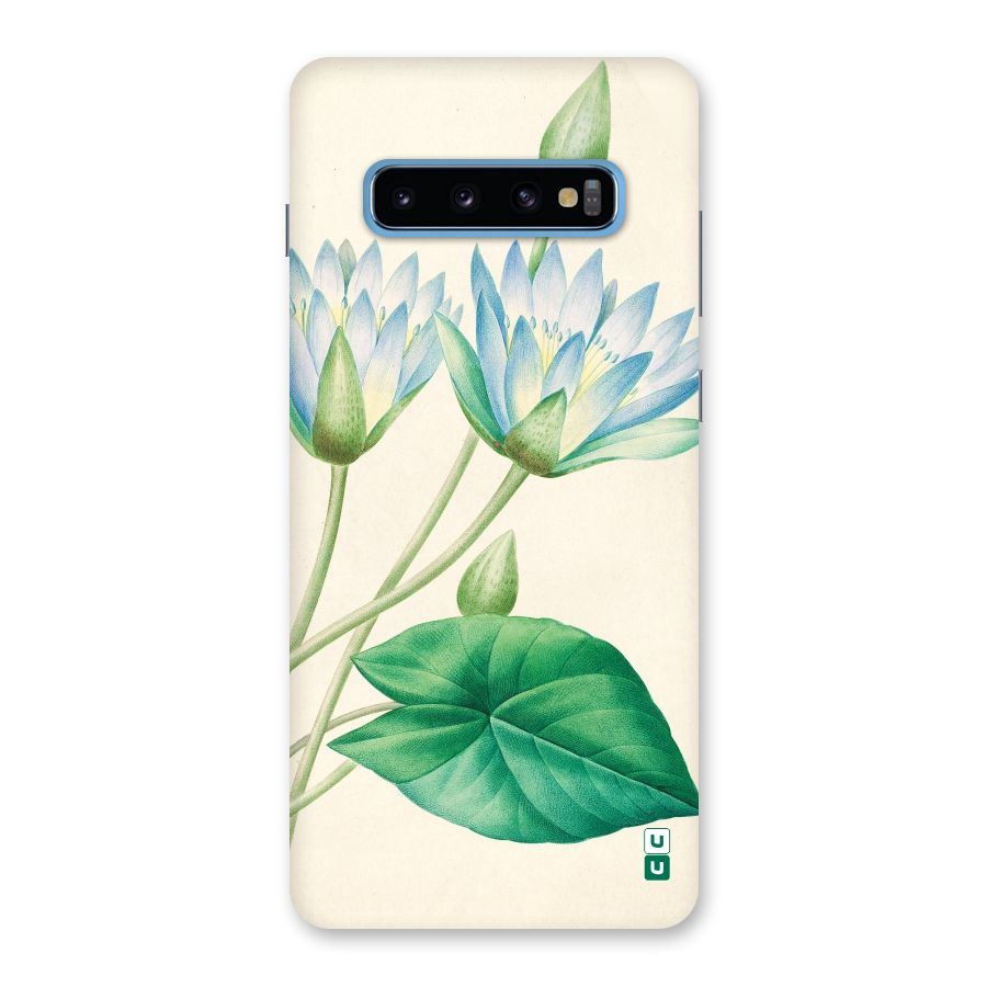 Blue Lotus Back Case for Galaxy S10 Plus