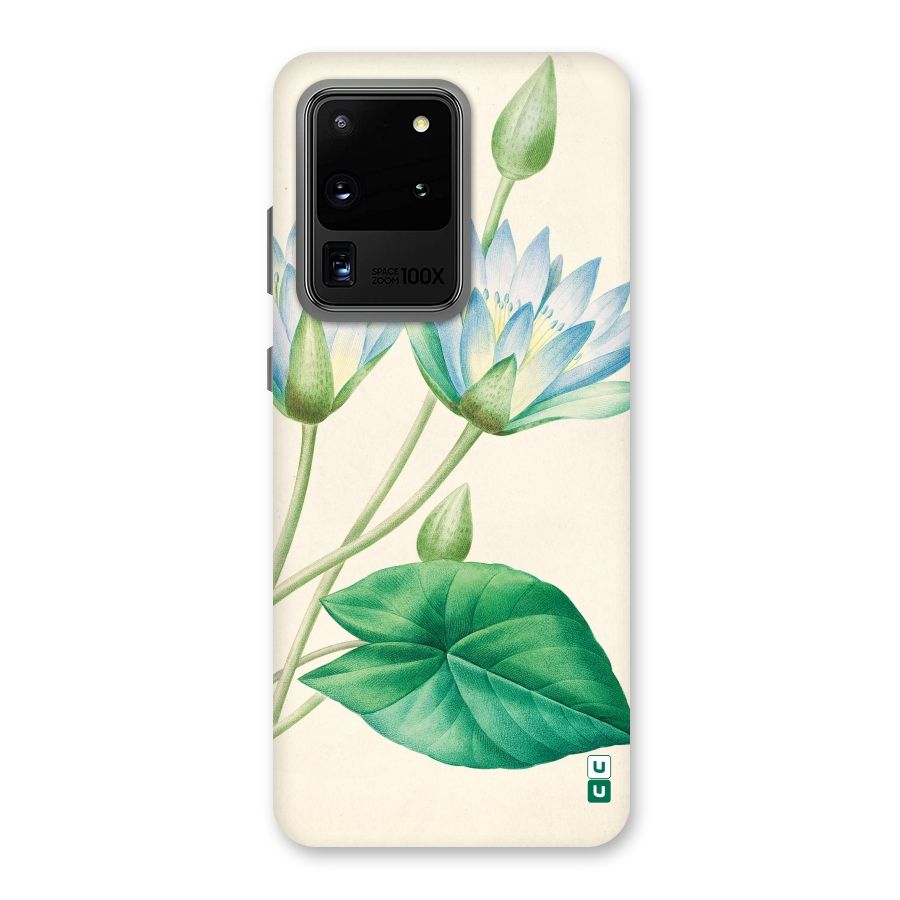 Blue Lotus Back Case for Galaxy S20 Ultra