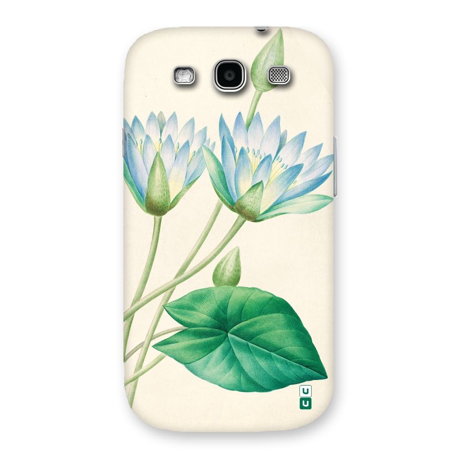 Blue Lotus Back Case for Galaxy S3